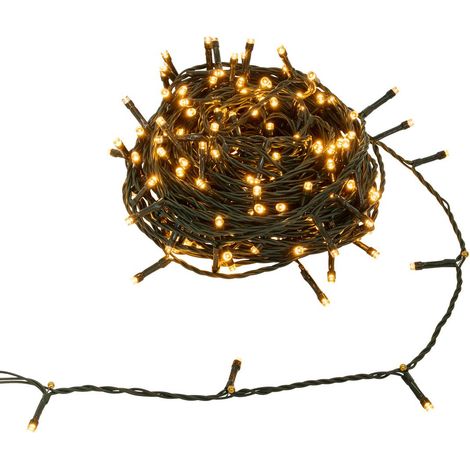 Guirlande Lumineuse Extérieur 50 mètres 500 LED Jaune Ambre 8 jeux de lumière - Feeric Christmas (1/3)
