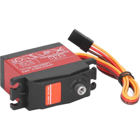 Servomoteur numérique à double axe de 26 kg à couple élevé et rotation continue avec bras servo pour robot (1/5)