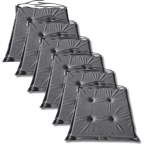Stuhlkissen 40x40x3 cm 1008 - 6er-Set (1/5)