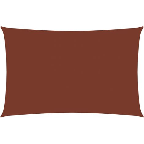 FIMEI Voile de parasol Tissu Oxford rectangulaire 3x5 m Terre cuite (1/5)