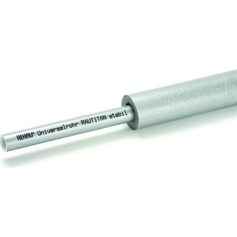 Rehau Universalrohr Rautitan stabil 20x2,9mm, Bund 50m, in runder Dämmung 9mm