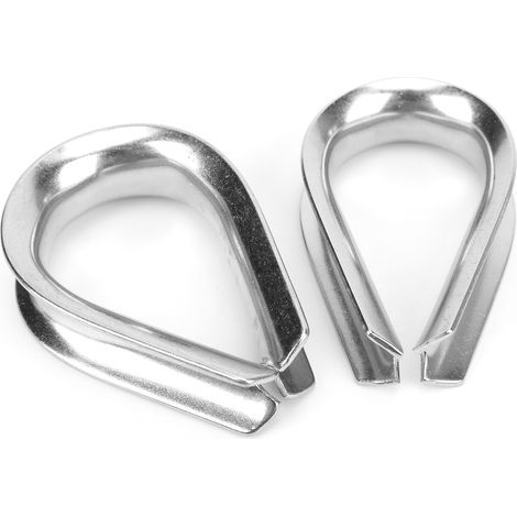 Colliers de serrage en acier inoxydable pour câbles marins de 16 mm, anneaux de protection, cosses et pinces (1/5)