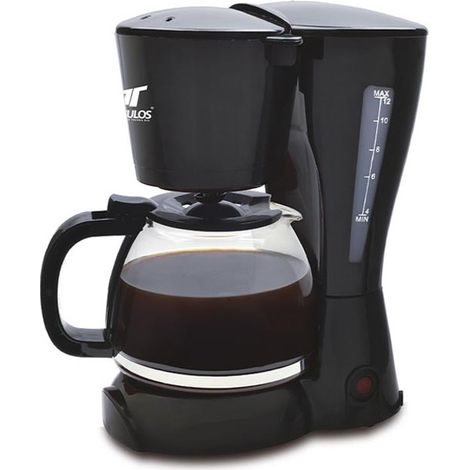 Thulos elektrische Kaffeemaschine für 10–12 Tassen, Glaskanne, Leistung 900 W.