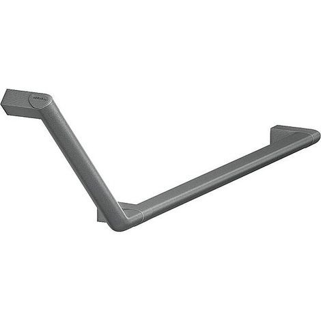 Winkelgriff Normbau Serie Cavere aus Aluminium, 135°, Anthrazit-Metallic, links, 350 x 316 mm - 7464130095 (1/3)