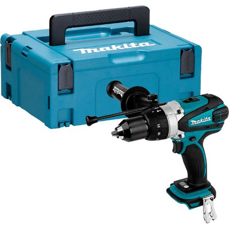 Makita DHP458ZJ Cordless 18V LXT Combi Drill Body Only With Makpac Type 2 Case (1/3)
