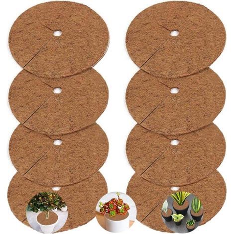 8 Pièces Tapis Plantes Disque,Tapis de Désherbage des Plantes,Tapis de Protection pour Plantes 20cm (1/5)