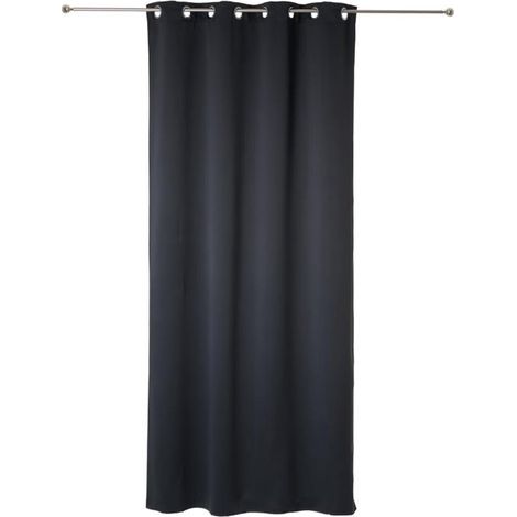 Lot de 2 Rideaux Occultants "Kerry" 135x240cm Gris Foncé (1/4)