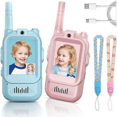 Talkies-walkies vidéo pour enfants, interphones vidéo portables rechargeables pour enfants, pour une utilisation en extérieur (1/5)