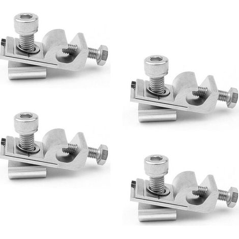 Support panneau solaire Aluminium 42x20x14mm Anti-UV Corrosion Résistant Fixation Robuste Montage Aisé (1/5)