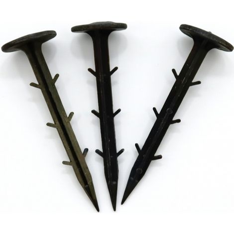 Piquet de fixation en plastique noir 10 pc modèle 1 (1/5)