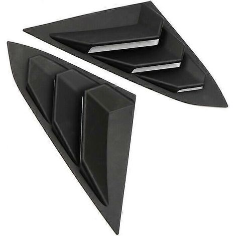Garniture de volets de persiennes de lunette arrière noir mat pour modèles 2016-2019 (1/4)