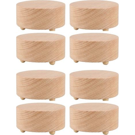 8 cajas de música redondas vacías, regalo de cumpleaños, figuras para el Día de San Valentín, miniaturas de resina hechas a mano, música no especificada.