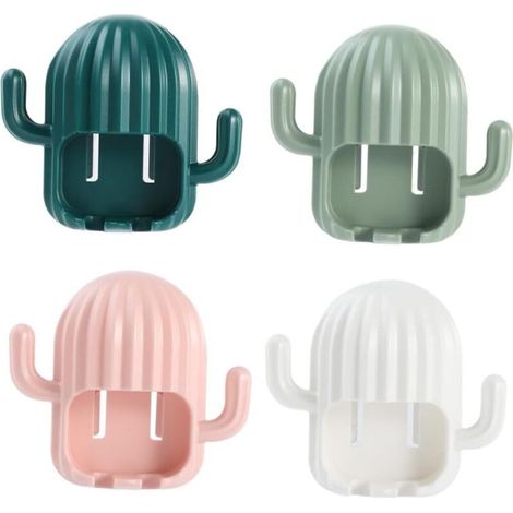 Zahnbürstenhalter, Multifunktionaler Wandmontierter Selbstklebender Zahnbürstenhalter Aus Kunststoff, Zahnbürstenbox Ohne Bohren, Universeller Zahnbürstenhalter (1/5)
