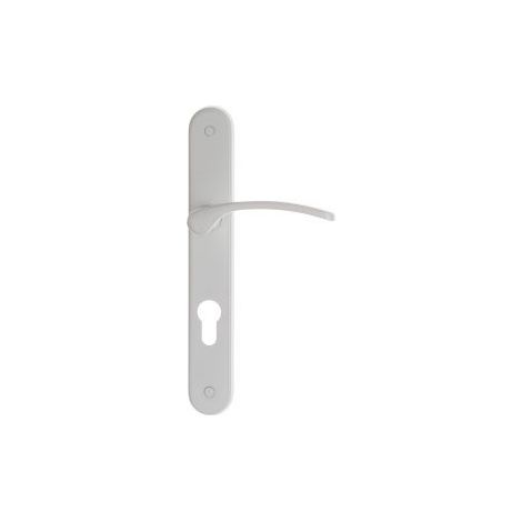 Poignée de porte coulissante aluminium blanc – Finition peinture époxy – Entraxe 195mm – Pour portes 38 à 46mm d'épaisseur – Home Friendly (1/2)