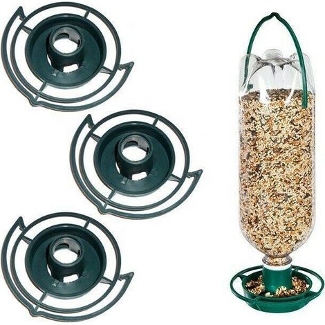 Vogelfutterhaus für Wildvögel – Hängende Futtersäule – Vogelfutterstation für den Außenbereich – 12,5 x 3,8 cm (Flasche nicht enthalten) – 5er-Pack (1/2)