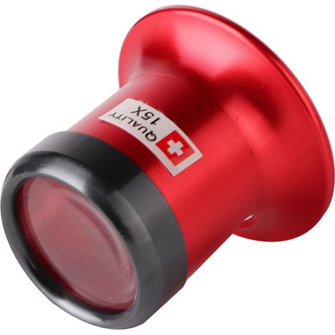 Outils de réparation de montres Loupe Verre saphir Lentille en métal Barillet avec trous (15x) (1/5)