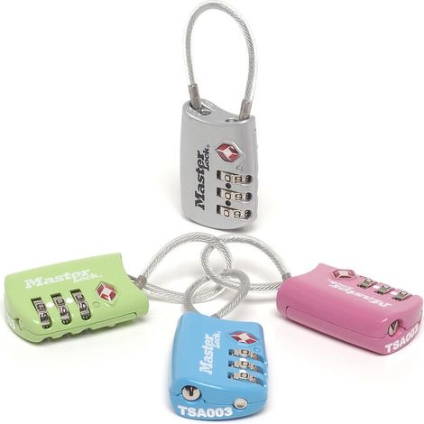 Master Lock 4688EURD Candado de combinación TSA multicolor (1/3)