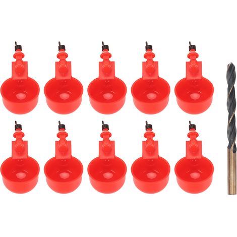 Lot tasses abreuvoir poulet – remplissage automatique – canards / oies / dindons – volaille (1/5)