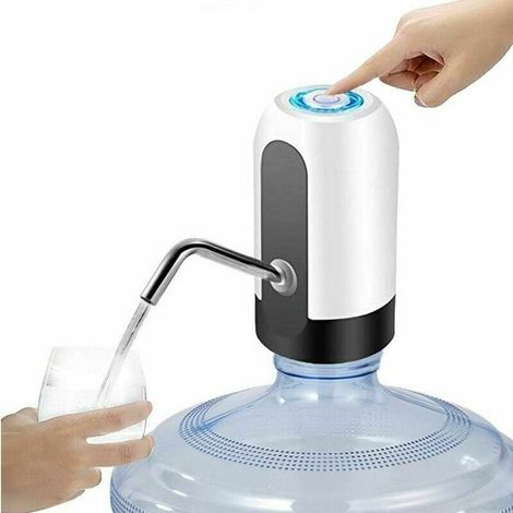 Pompe à eau électrique pour bouteille, rechargeable par USB, distributeur d'eau automatique, autonomie de 30 jours, interrupteur portable pour bouteilles d'eau universelles de 2 à 5 gallons (1/4)