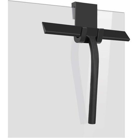 Grattoir de douche en silicone, grattoir pour vitres de douche, grattoir de salle de bain, grattoir en silicone pour vitres de douche, salle de bain, miroir, nettoyage de vitres, t (1/4)