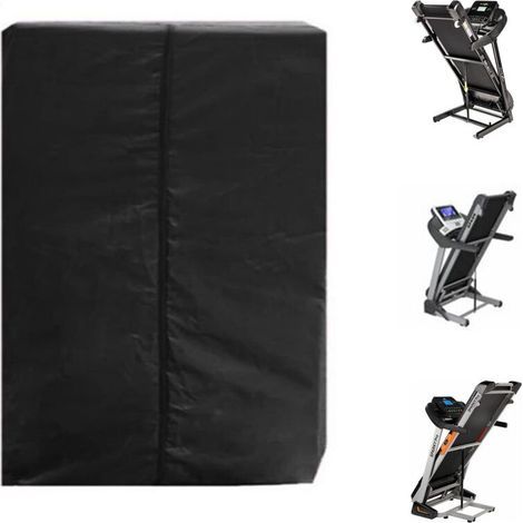 Bâche pour voiture,Housse de Tapis de Course Pliable, Housse Anti poussière Pliable pour Tapis de Course 210D Coupe-Vent, imperméable à la Pluie, bâche en Tissu Oxford,95×75×160cm,noir (1/4)