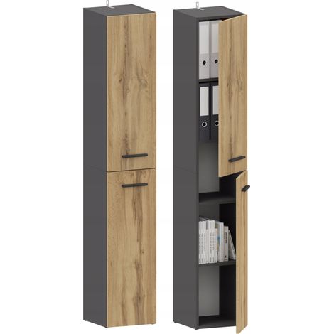 BODO DUAL R30 2D ANTRACITE-WOTAN libreria armadio per ufficio raccoglitori