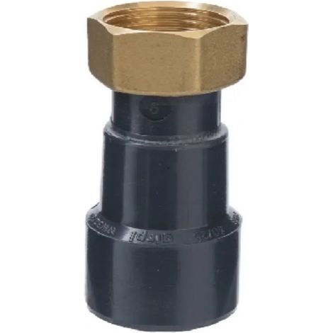 Raccordo a pressione in PVC a 2 pezzi femmina 63 mm, femmina 50x60