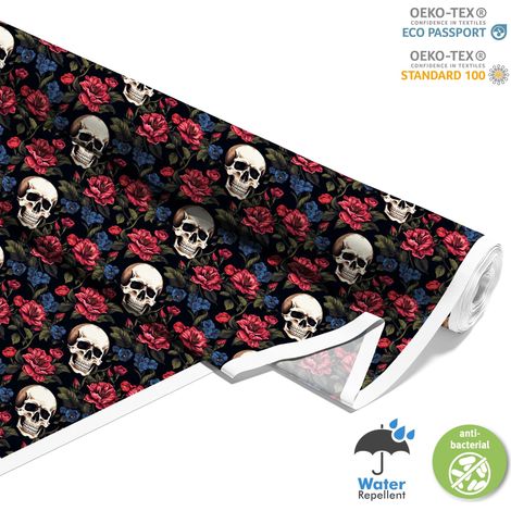 Outdoor dekostoffe oxford - Motiv der Schädel I DX4151 (1/5)