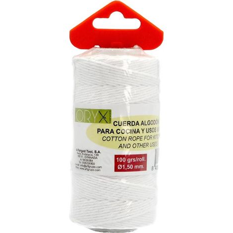 Cuerda Algodón Carnicero 100 gr. Rollo Ø1,50 mm.