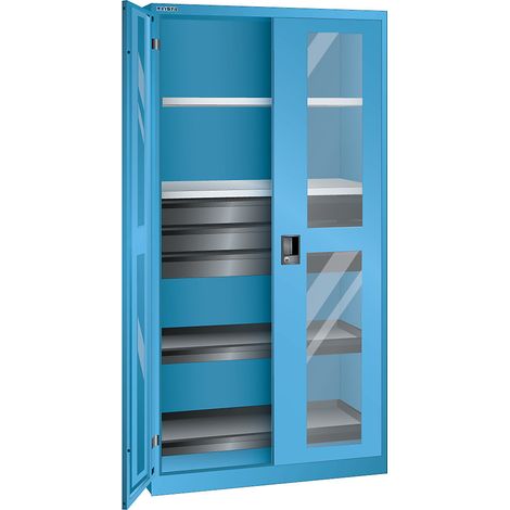 LISTA, Armoire vitrée, h x l x p 1950 x 1000 x 580 mm, avec 2