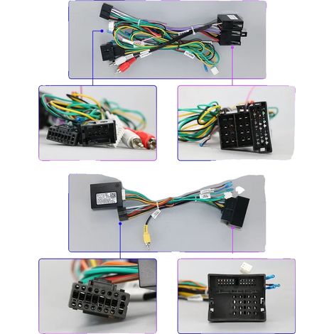 Cable de alimentación para Peugeot 307, formato de medios digitales CD, pantalla de 2,5 pulgadas, compatible con doble DIN.