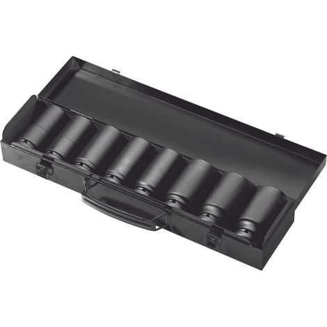 Coffret 8 douilles choc 6 pans longues 26-38mm 3/4" Cr-Mo - OS 3430 - CLAS Equipements (1/2)