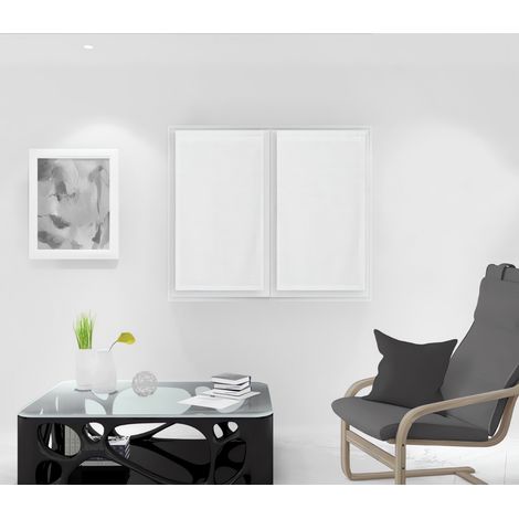 Noemie Brise bise, Polyester, Blanc, par Soleil d'ocre - 45 x 90 cm