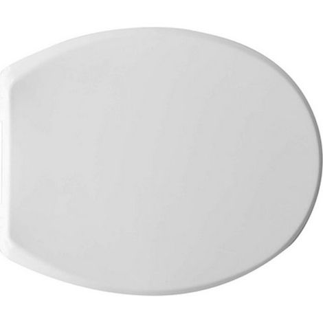 Sedile wc coprivaso universale Mod. Ischia termoplastico in resina infrangibile 42-45x36,8 cm copriwater bianco (1/2)