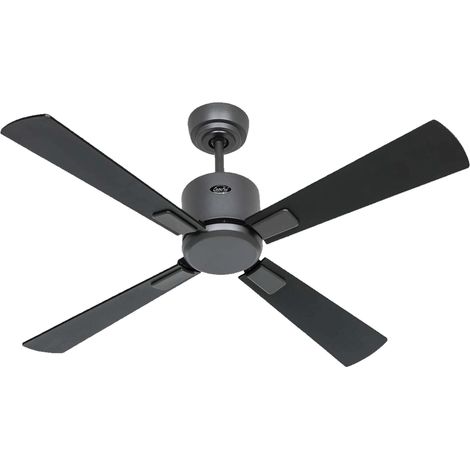 ECO NEO III 103, Deckenventilator ohne Licht, Gehäuse basaltgrau, - Corpo: Grigio Scuro - Colore Pale: Teak e Nero (1/5)