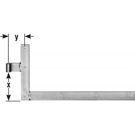 Penture D20 400x1000mm chromé brillant (1/2)