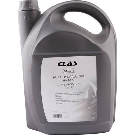 5 litres d'huile hydraulique HV46 (spécial ponts élévateurs) - SA 3012 - CLAS Equipements