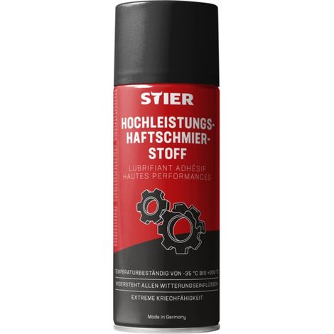 Lubrifiant adhésif haute efficacité STIER, résistance à la centrifugation 400 ml (1/3)