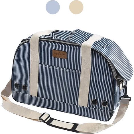 Borsa Tennis Beige 45x18x30 cm: Borsa Trasportino Tennis Beige 45x18x30 cm per Cani e Gatti (1/5)