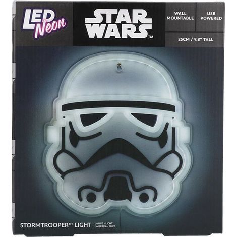 Paladone Products Lampada da Parete LED Neon Star Wars Stormtrooper 26 x 24 x 2 cm