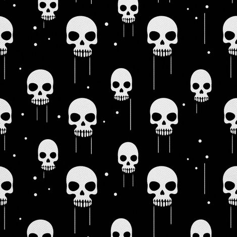 Tela decorativa para exteriores Oxford - Motivo de calavera I DX4002 (1/5)
