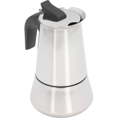 Großes Fassungsvermögen, Espressokanne aus Edelstahl, italienische Filterkaffeemaschine, manuelle Brühmethode für 2 Personen (1/5)