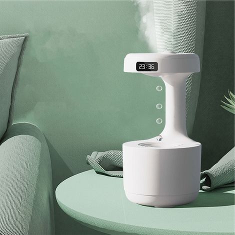 Luftbefeuchter mit Kaltvernebelung, multifunktional, intelligent, leise, großes Fassungsvermögen, Gegenstromprinzip, für Büro und Schlafzimmer, Weiß (1/5)