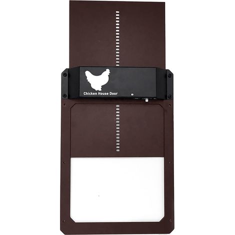 Porte automatique pour poulailler, porte automatique pour poulailler à piles, kit photosensible étanche (1/3)