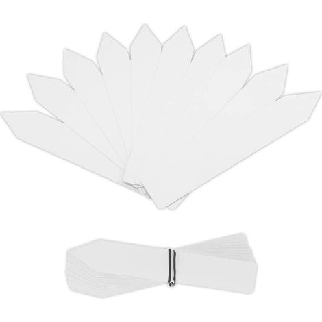 100 Étiquettes plastique étanche de1 x 6 pouces écriture marqueur double face Étiquettes jardins d enfants Étiquettes jardins jardin (1/5)