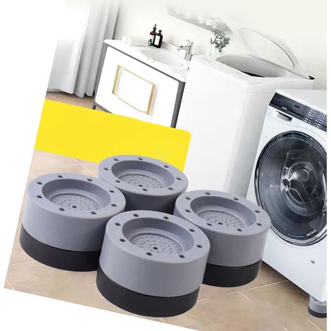Tapis pieds lave-linge amortisseur fibre résine PVC surélevateur machine à laver maison hausse 3,5cm/1,4in