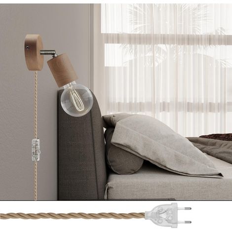 Lampada Spostaluce Snodo orientabile in legno