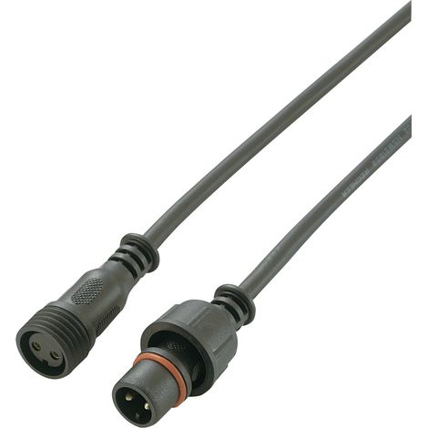 TRU COMPONENTS 1572446 Rundstecker konfektioniert Stecker, gerade, Buchse, gerade Gesamtpolzahl: 2