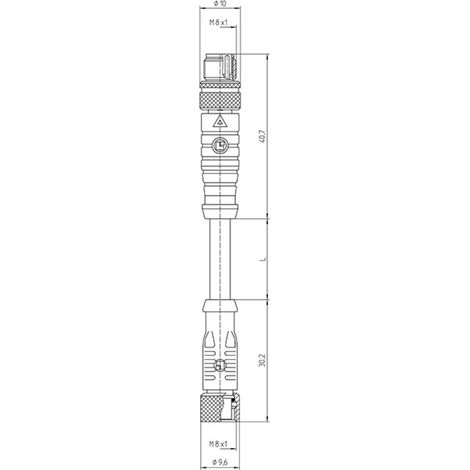 Lutronic 1056 Sensor-/Aktor-Anschlussleitung M8 0.60 m Polzahl Sensoren: 4 1 St. (1/3)