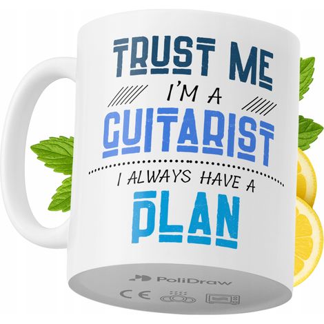 Lustige Kaffee- oder Teetasse für Gitarristen mit witzigem Textdesign – ideal für Geburtstage, Namenstage, Feiertage und besondere Anlässe. Hochwertige Tasse für Zuhause, Büro und Arbeit. Farbe: Weiß, (1/5)